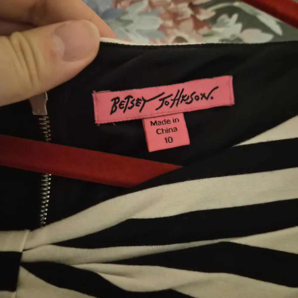 Betsey Johnson Black and White Striped Dress - Picture 2 of 2